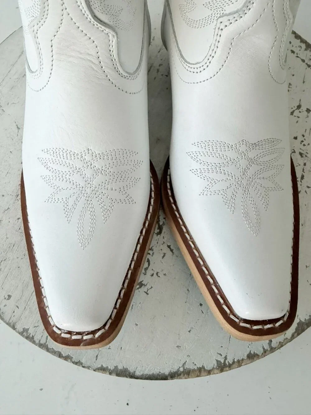 Lane Smokeshow Girls White Cowboy Boots Size 1 Western Cowgirl Kids Childrens